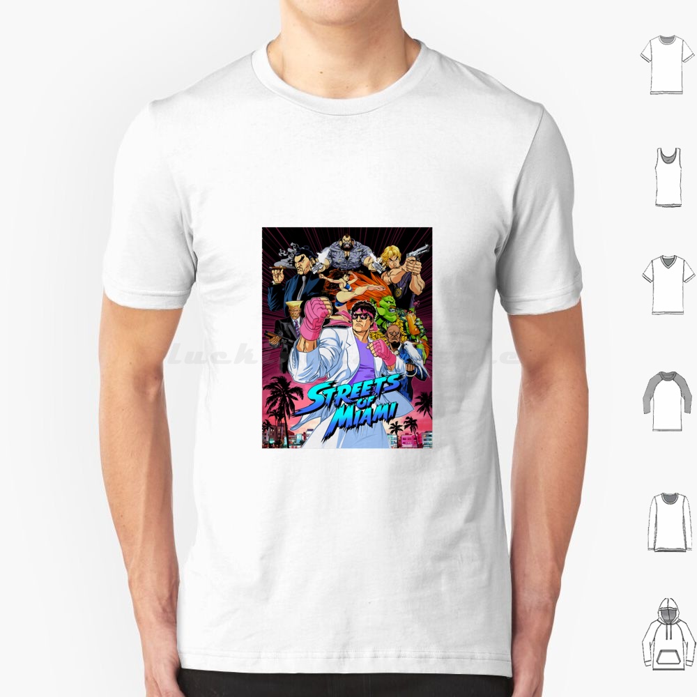 Retro Gaming Kent - Streets Of Miami T Shirt 6xl