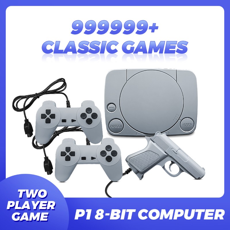 Retro Gaming Consoles - FC Plug-in console design, 8-bit game