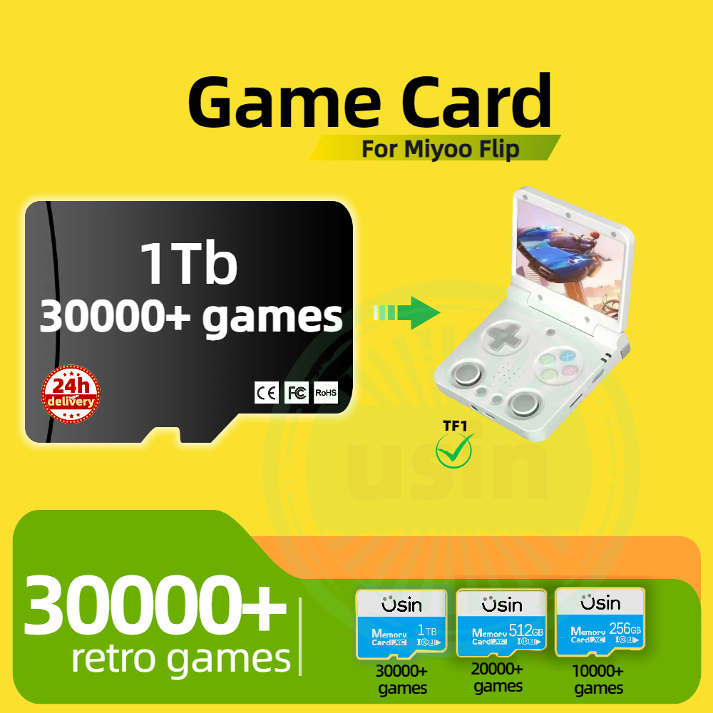 Retro Gaming Tablet - Game Card For Miyoo Flip 30000+