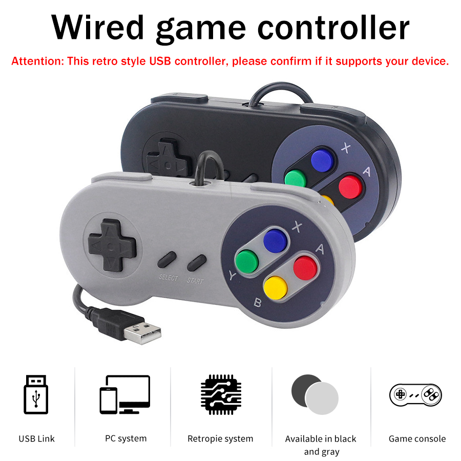 1-2 pcs SNES USB Controller Re - Retro Gaming Raspberry Pi 5 ulasan dan harga
