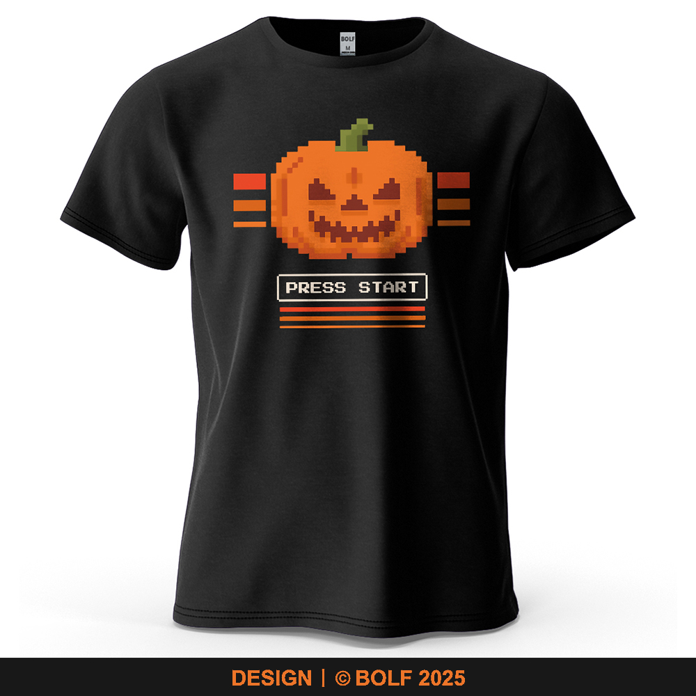 Halloween Pumpkin Printed Men' - Retro Gaming Event ulasan dan harga