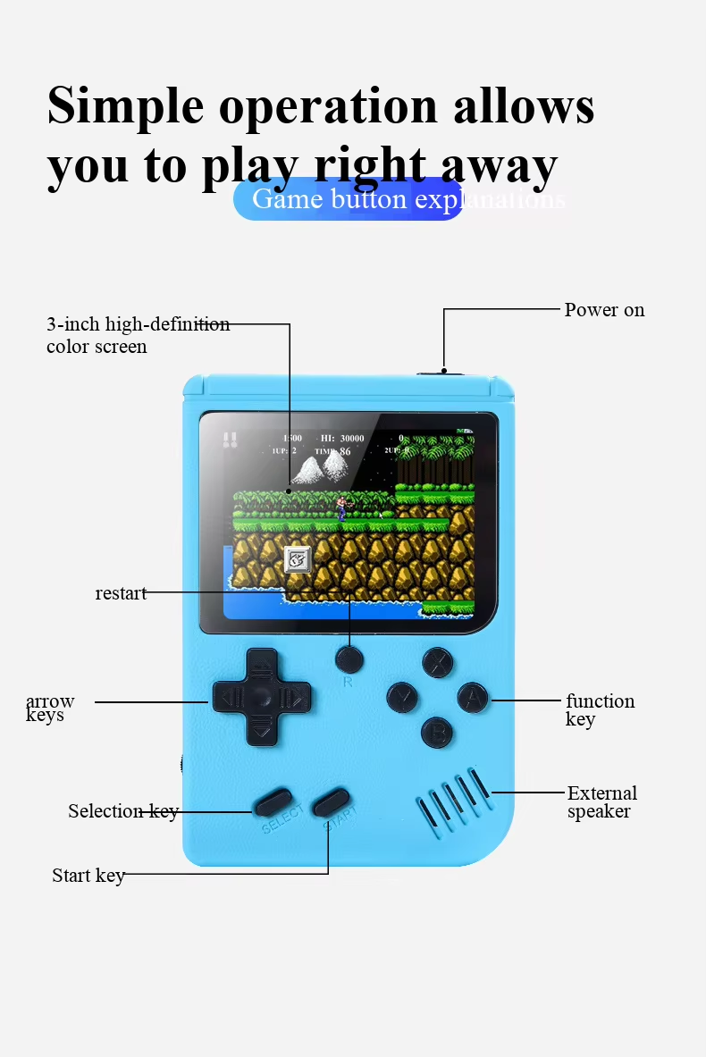 400 In 1 MINI Games Handheld G - Retro Gaming Tablet ulasan dan harga