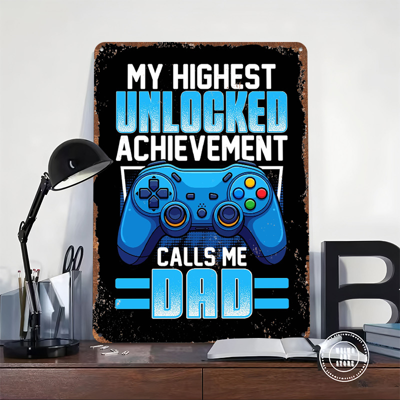 Gaming Dad Achievement Tin Pos - Retro Gaming Achievements ulasan dan harga