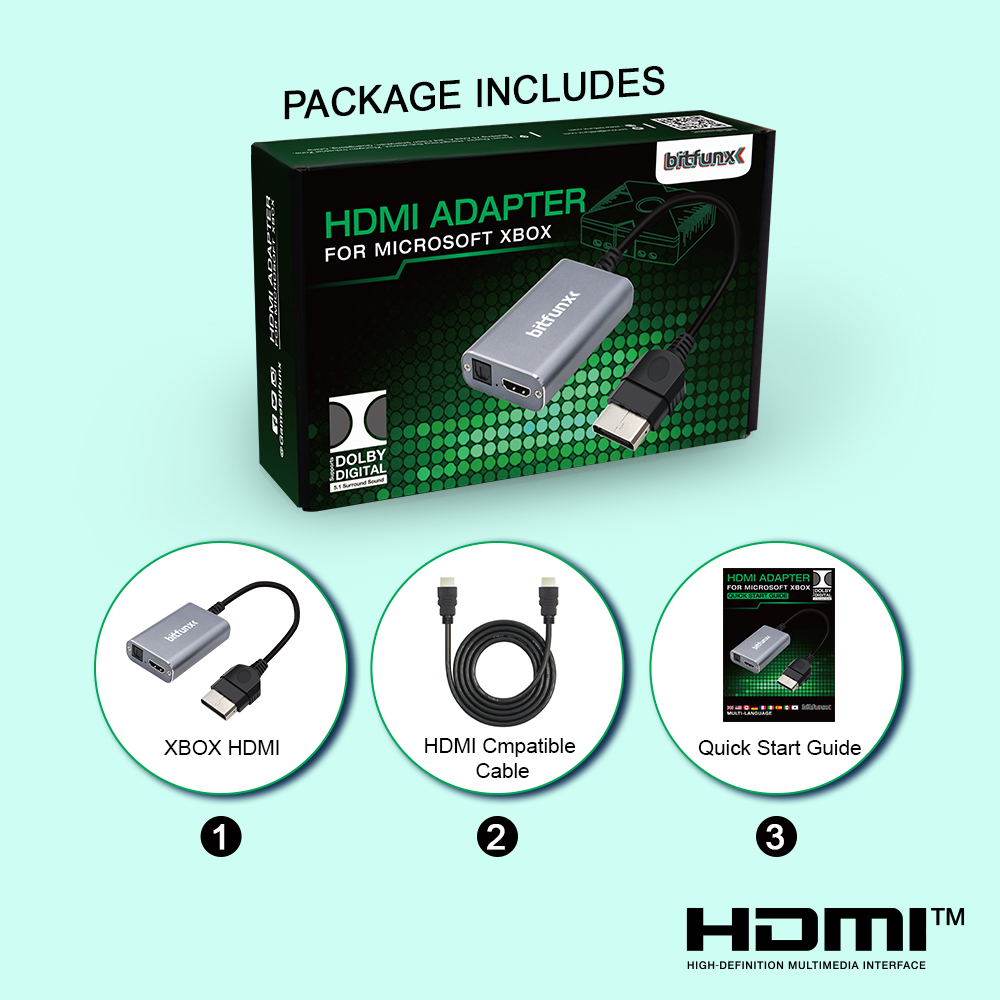 Bitfunx HDMI™ Adapter for XBOX - Retro Gaming Play Zone ulasan dan harga