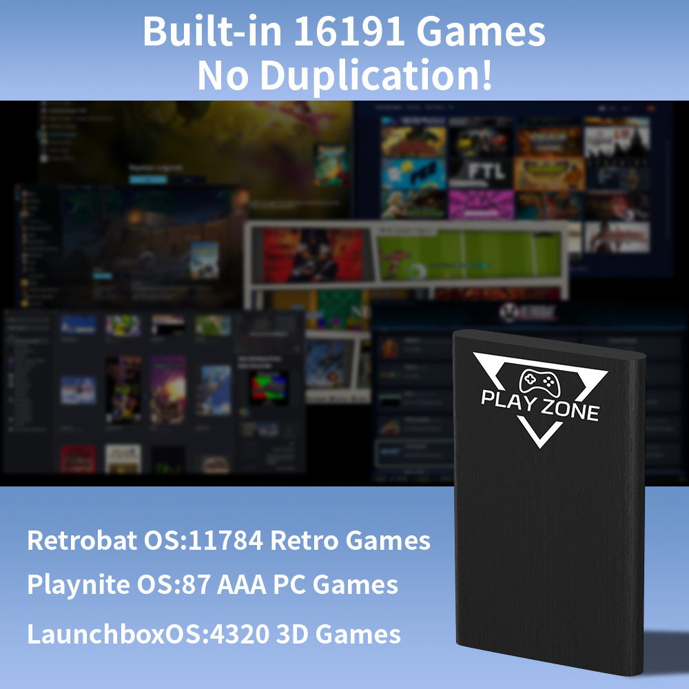 Play Zone 1TB Portable Gaming  - Retro Gaming Emulator Pc ulasan dan harga