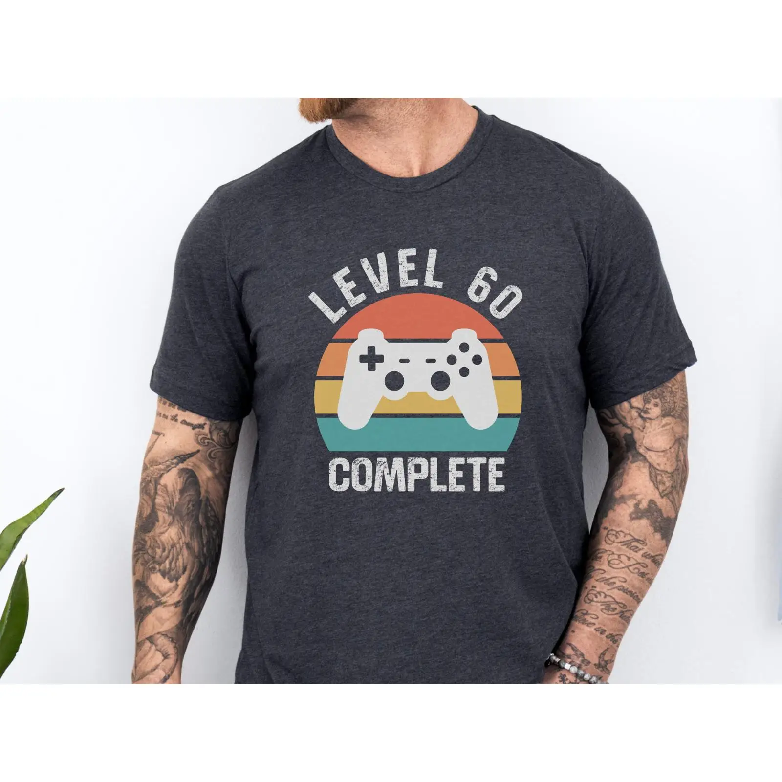 Level 60 Complete T Shirt Retr - Retro Gaming Achievements ulasan dan harga