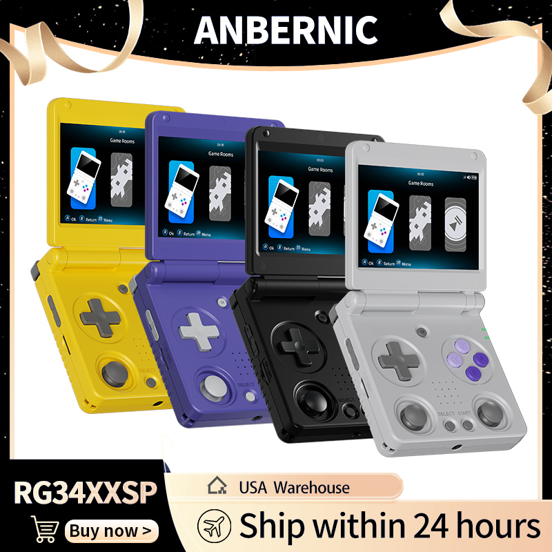 Anbernic RG34XXSP Retro Flip H - Retro Gaming Play Zone ulasan dan harga