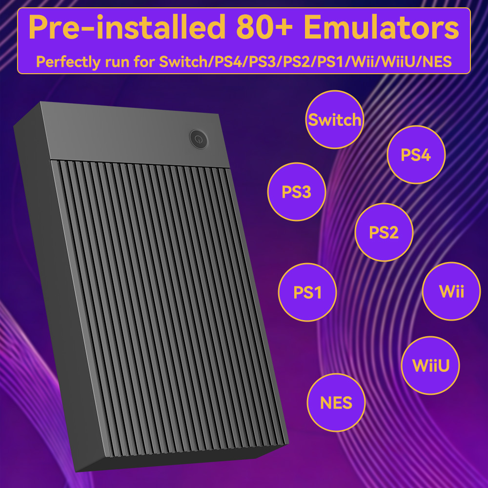 Portable 4TB Gaming HDD with 5 - Retro Gaming Emulator Pc ulasan dan harga