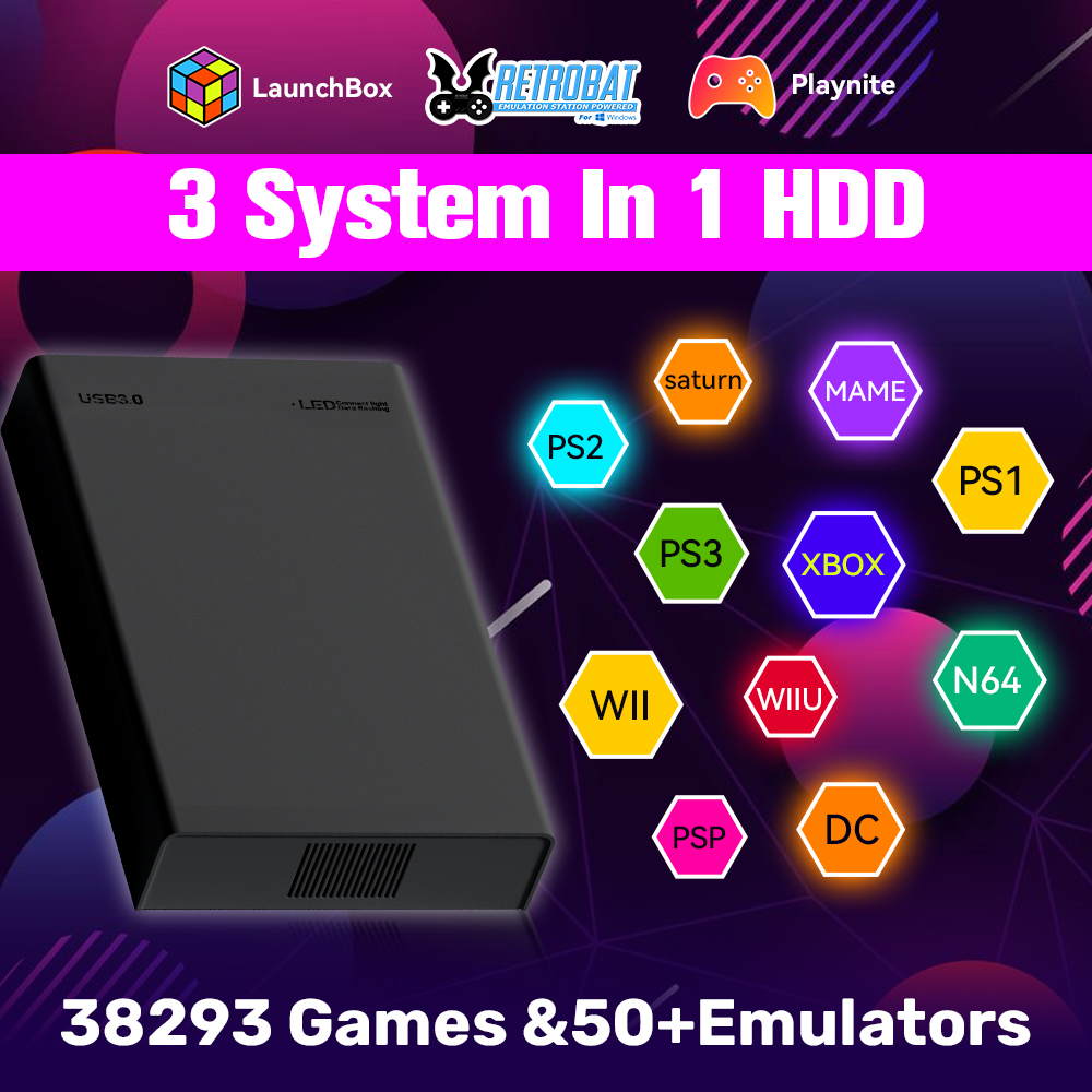 500G Retro Gaming HDD Video Ga - Retro Gaming Play Zone ulasan dan harga